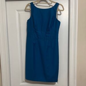 Banana Republic Blue Sleeveless Midi Dress